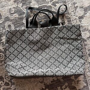 Stylish Black and Gray Tote Bag